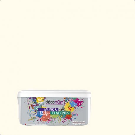 Peinture murale Blanc crème DECOHOM S 0603-Y20R