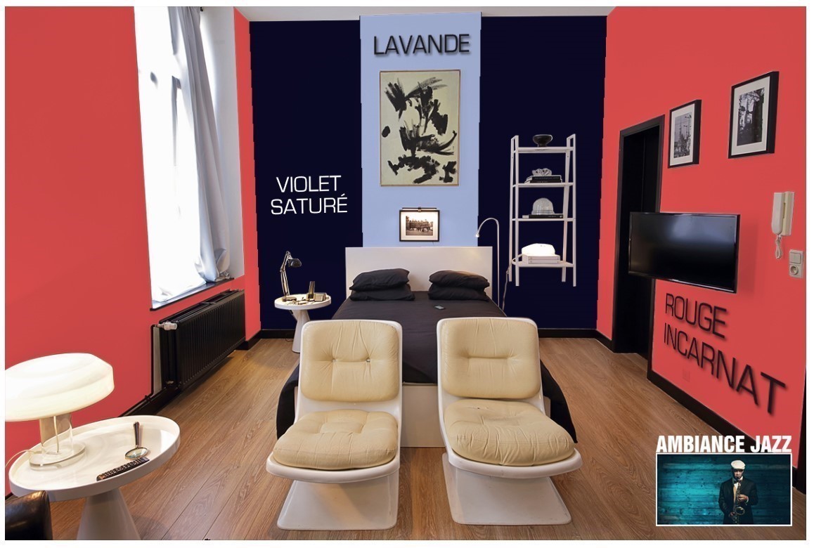 Exemple chambre couleur Lavande