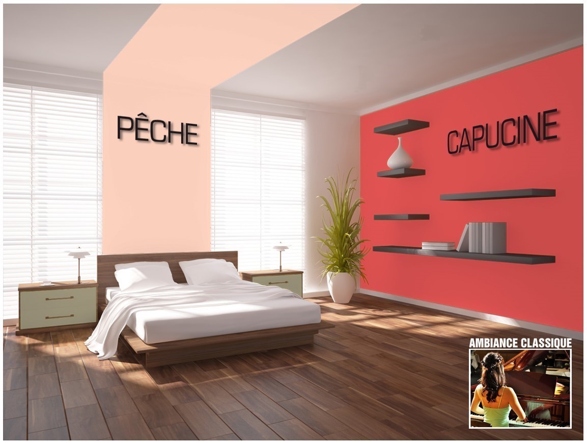 Exemple chambre couleur Capucine